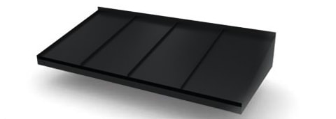 Svart falsat plåttak(Ingår i grundpris)