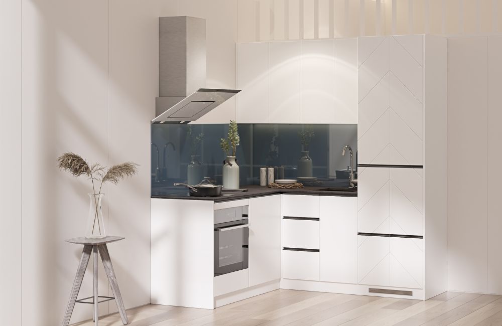 White fishbone, hörnkök premium+49 900 SEK