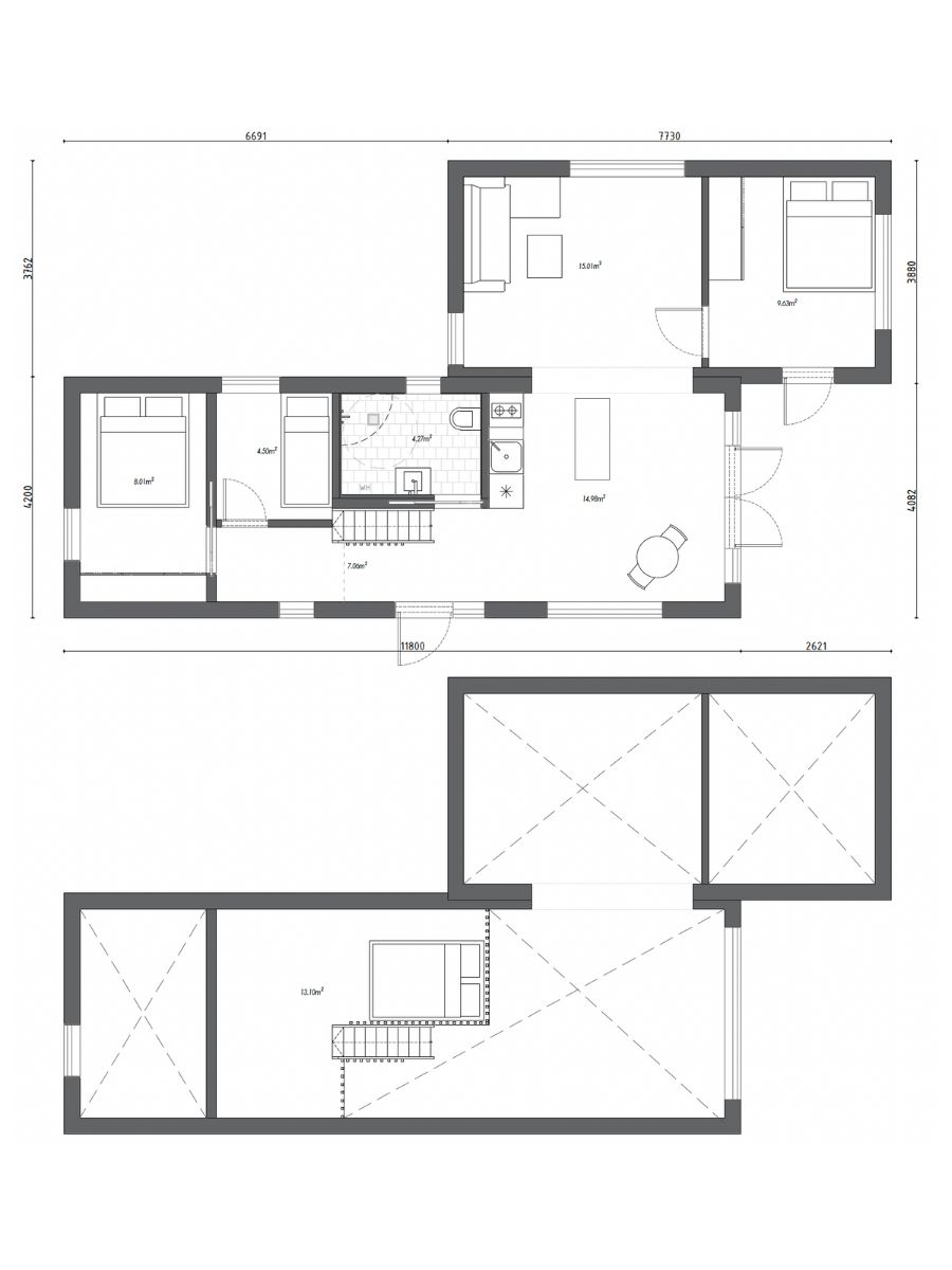 Planlösning A - Spegelvänd(Ingår i grundpris)