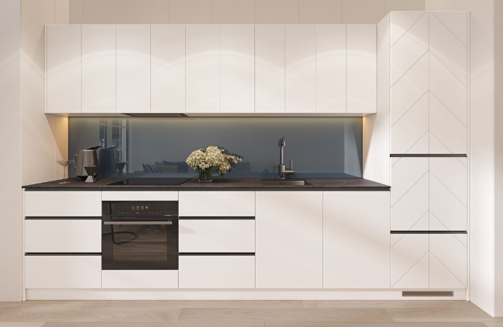 Vitt fiskbensmönster premium, 370 cm+79 900 SEK